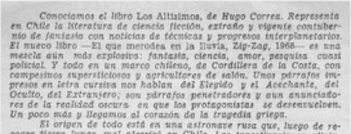 Un selenita en Chile