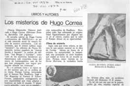 Los misterios de Hugo Correa
