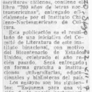 Ensayos chilenos sobre literatura norteamericana.