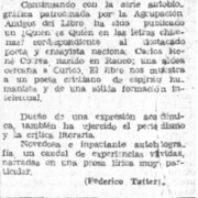 Quien es quien en las letras chilenas?  [artículo] Federico Tatter.
