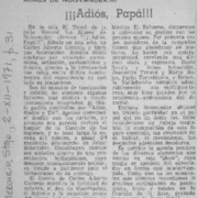 Adiós, papá!  [artículo] Federico Heinlein.