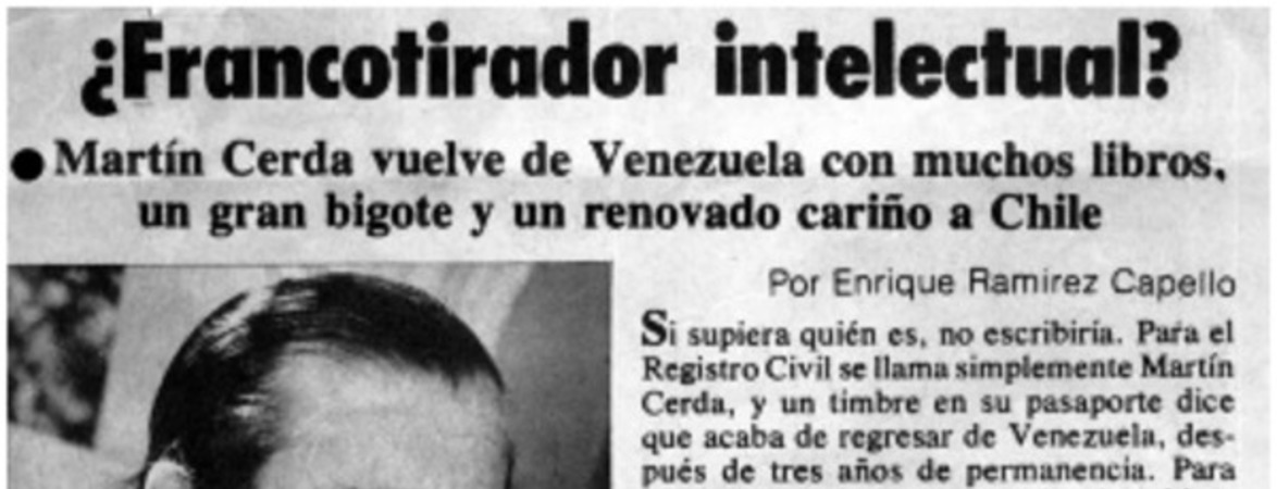 ¿Fracotirador intelectual?