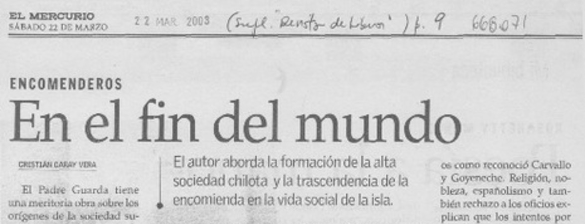 En el fin del mundo