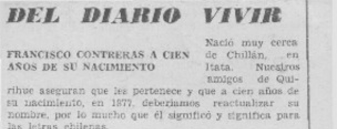 Del diario vivir