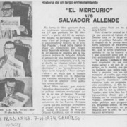 El Mercurio vs Salvador Allende.