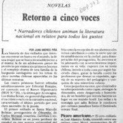 Retorno a cinco voces