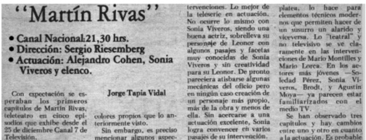 Comentarios de televisión