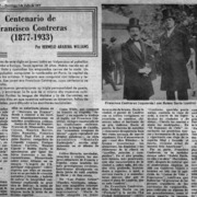 Centenario de Francisco Contreras (1877-1933)