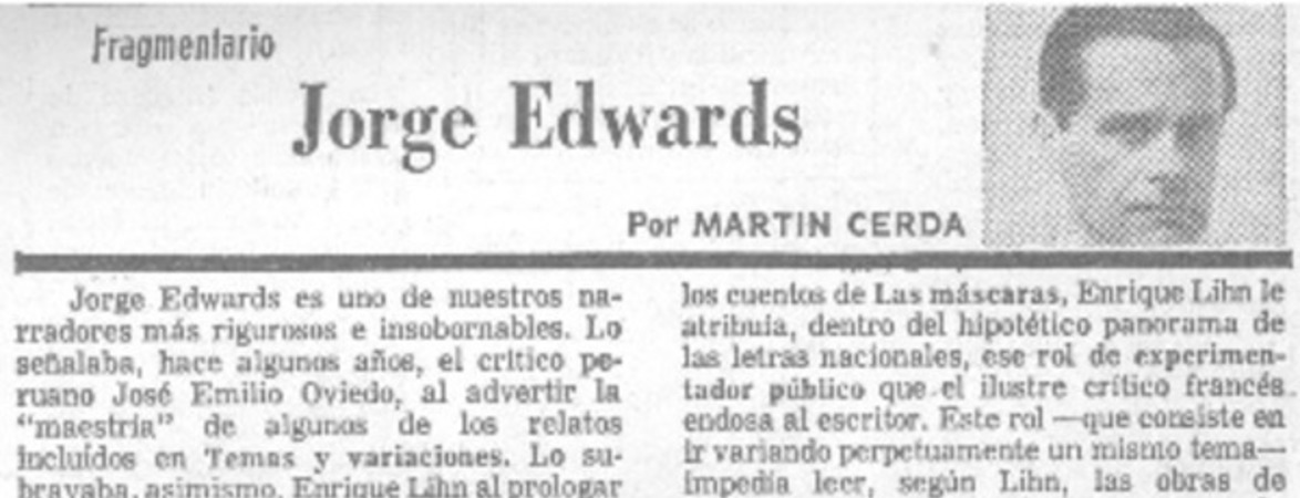 Dos recursos por libro de Jorge Edwards.