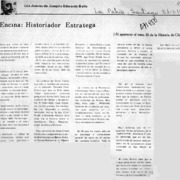 Encina: historiador estratega.
