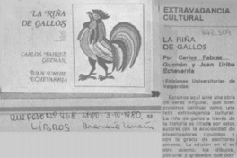La riña de gallos
