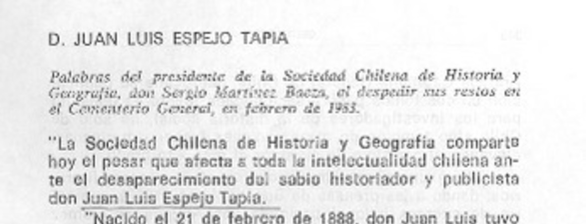 D. Juan Luis Espejo Tapia