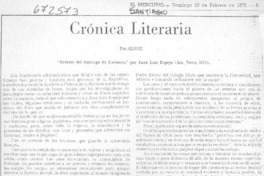 Crónica literaria