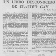 Un libro desconocido de Claudio Gay