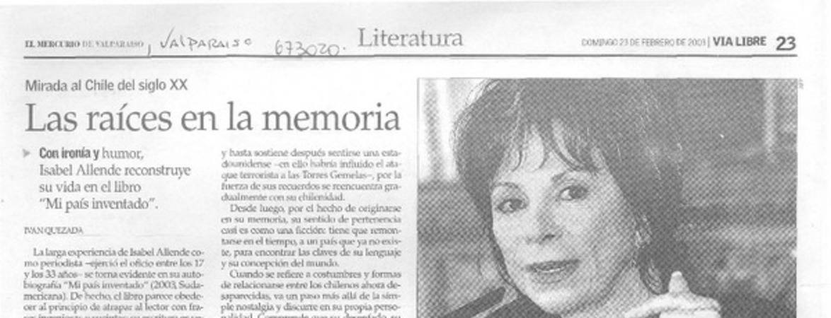 Las raíces en la memoria