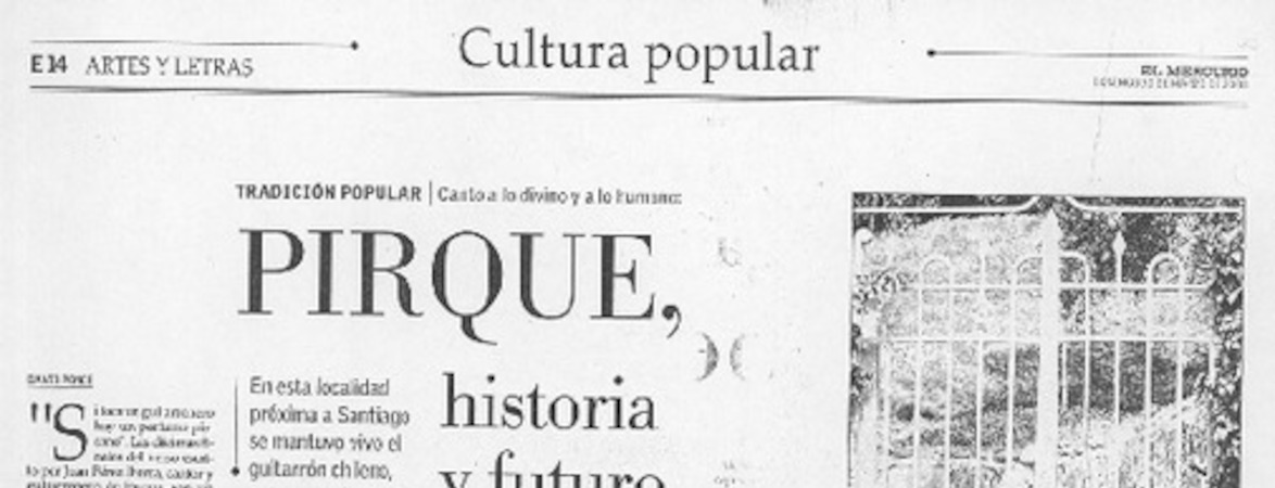 Pirque, historia y futuro del guitarrón
