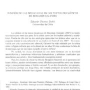 Función de las didascalias en los textos dramáticos de Benjamín Galemiri