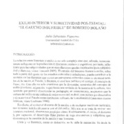 Exilio interior y subjetividad pos-estatal