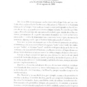 Discurso de recepción