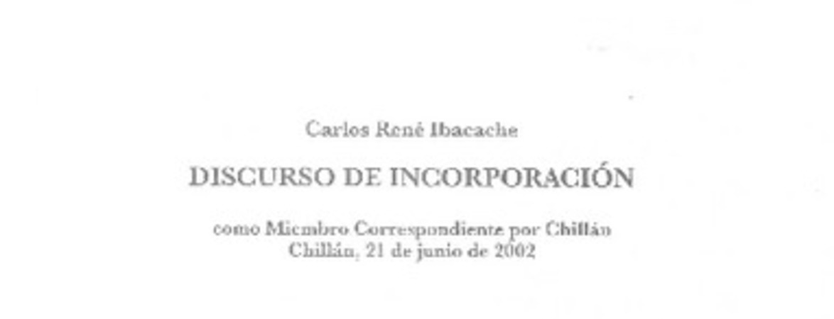 Discurso de incorporación