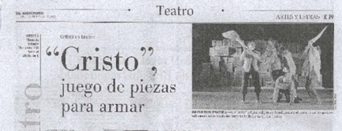 "Cristo", juego de piezas para armar