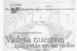 Violeta nuestra que estás en los cielos