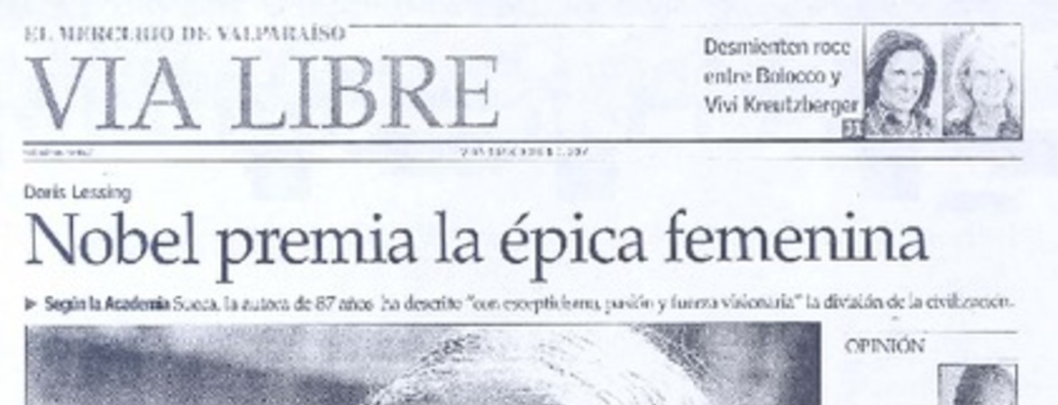 Nobel premia la épica femenina