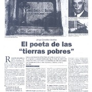 Jorge González Bastías. El poeta de las "tierras pobres"