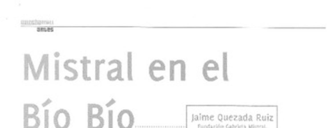Mistral en el Bío Bío
