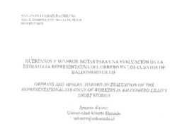 Huérfanos y mineros