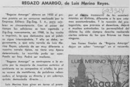 Regazo amargo.