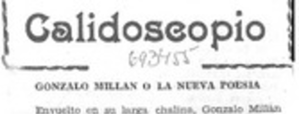 Gonzalo Millán o la nueva poesía