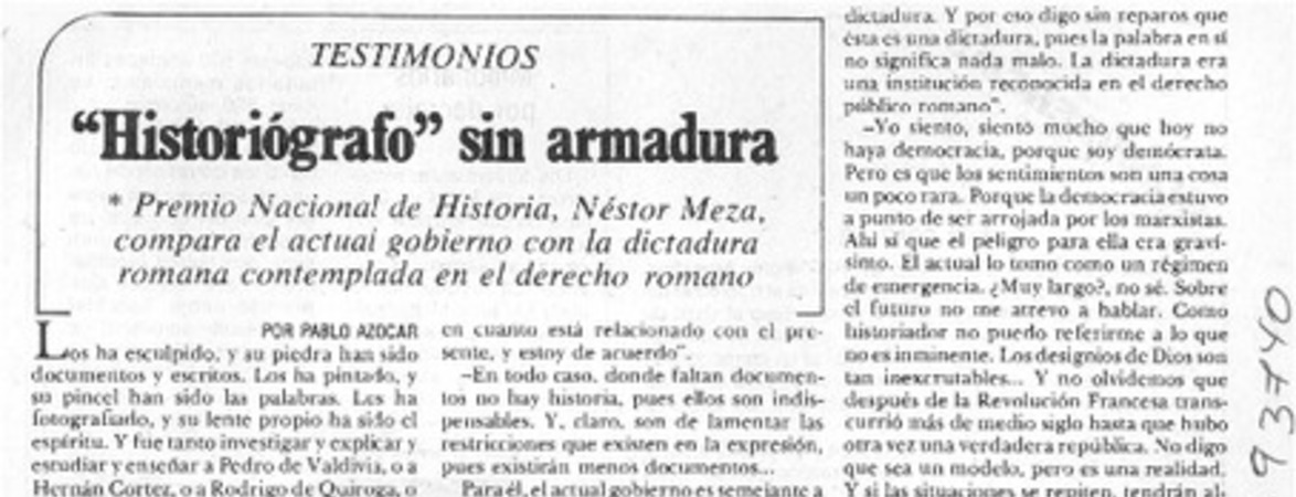 Historiógrafo" sin armadura