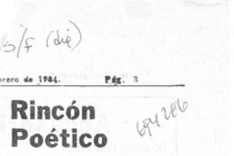 Rincón poético.