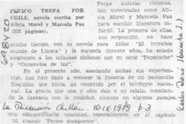 Perico trepa por Chile