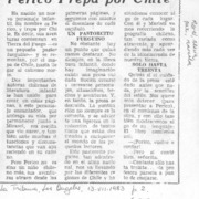 Perico trepa por Chile.