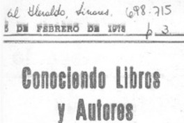 Conociendo libros y autores