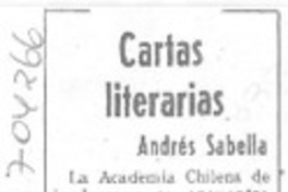 Cartas literarias
