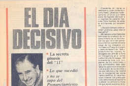 El día decisivo: [entrevista]