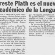 Oreste Plath es el nuevo académico de la Lengua.