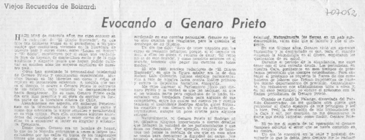 Evocando a Jenaro Prieto.