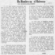 Un hombre en el universo