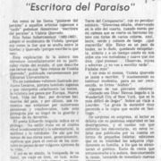 Escritora del paraíso