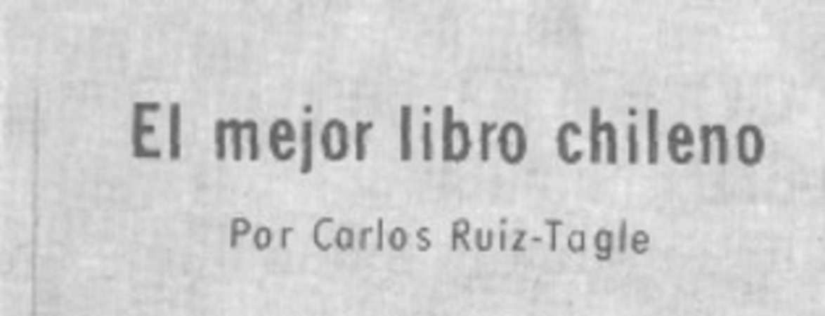 El mejor libro chileno