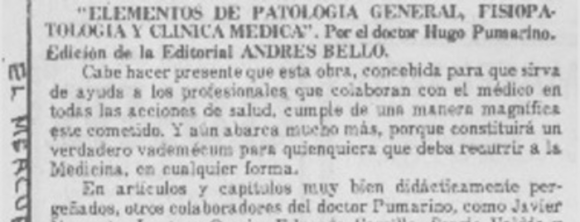 Elementos de patología general, fisiopatología y clínica médica"