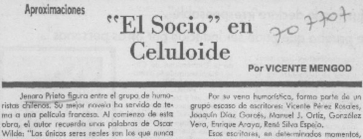 El socio" en celuloide