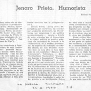 Jenaro Prieto, humorista