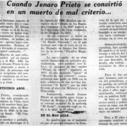Cuando Jenaro prieto se convirtió en un muerto de mal criterio...