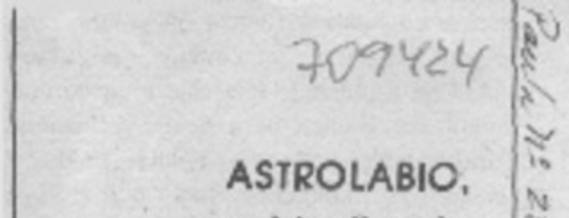 Astrolabio.