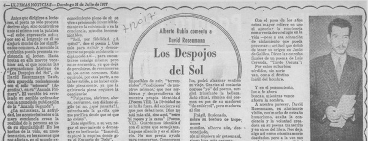 Los despojos del sol